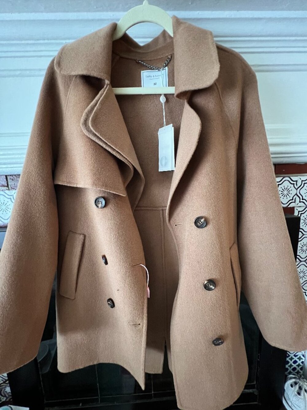 camel pea coat